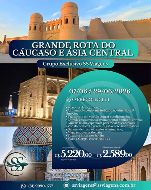 Grande Rota do  Caucaso e Asia Central 